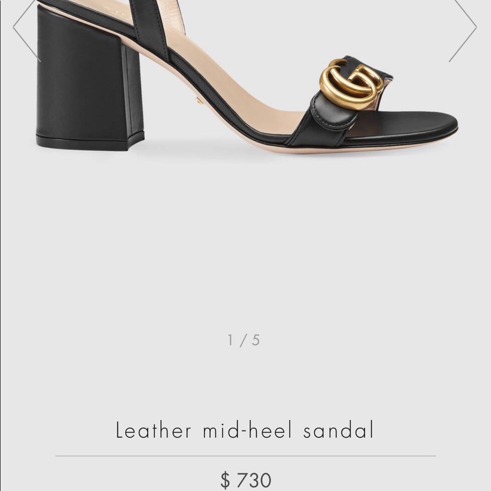 🚨 GREAT DEAL- Barely used Gucci mid-heel sandal